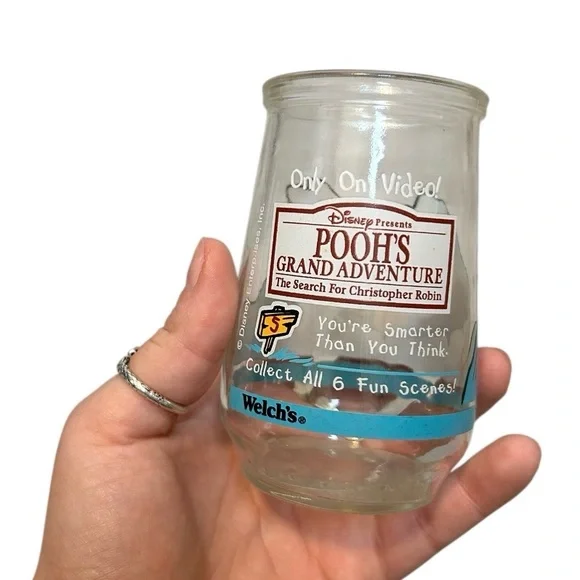 Vintage 1997 Welch's Winnie the Pooh's Grand Adventure Jelly Glass Jar - Picture 2 of 4